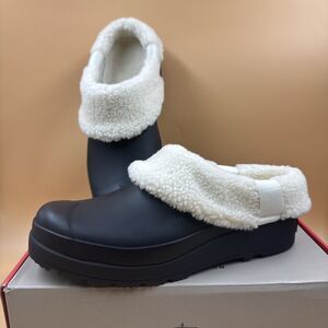 Hunter “Play Sherpa Insulated Clog” Women’s (Black) Slip On Rubber Shoe Size 7